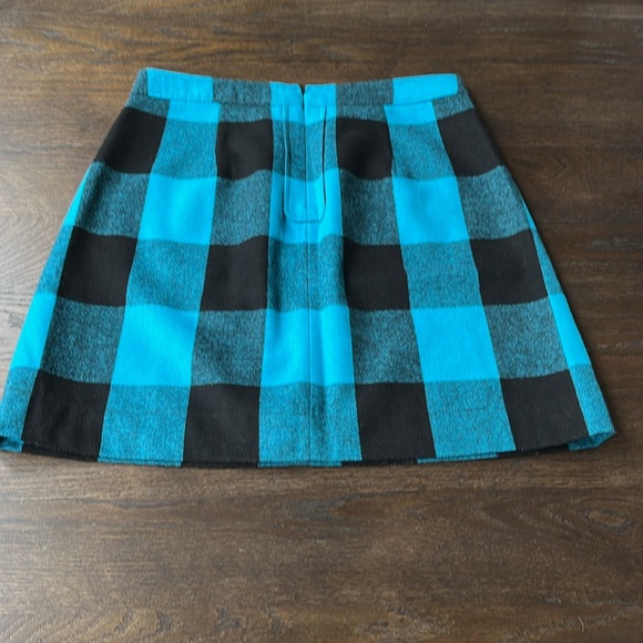 Banana Republic black and turquoise A line skirt size 8 - Picture 14 of 15